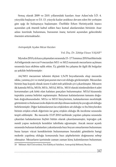 KAZI SONUÇLARI TOPLANTISI 1. CİLT - kulturvarliklari.gov.tr