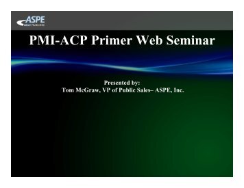 PMI Agile Certified Practitioner (ACP) Primer - Aspe-sdlc.com