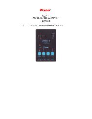 AGA-1 Autoguider Instructions - Vixen Optics