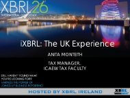 TAXR8. iXBRL The UK experience, Anita Monteith, ICAEW