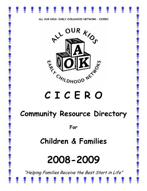 C I C E R O 2008-2009 - Cook County Department of Public Health