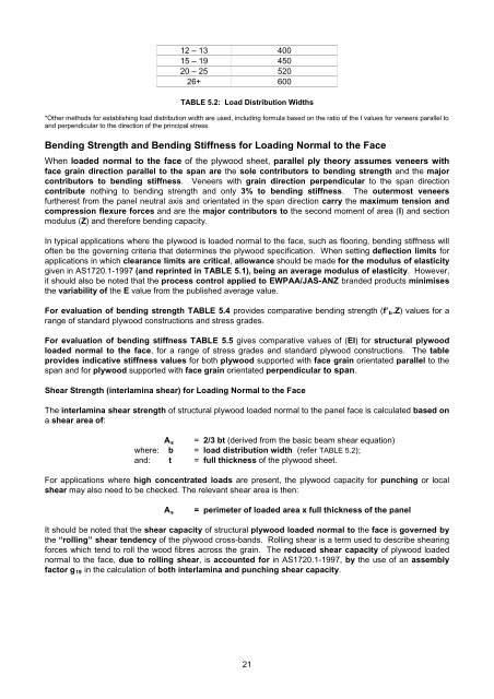 EWPAA Structural Plywood and LVL Design Manual - Engineered ...