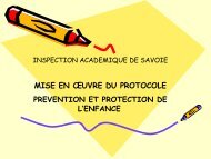 mise en œuvre du protocole prevention et protection de l'enfance