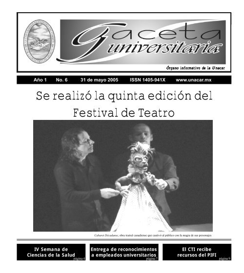 gaceta 6 - Universidad Autónoma del Carmen