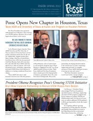 Posse Opens New Chapter in Houston, Texas - The Posse Foundation