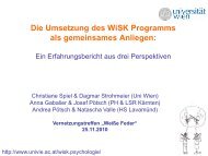 Das WiSK Programm - Die WeiÃe Feder