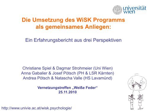 Das WiSK Programm - Die WeiÃe Feder