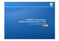 GEODIS is acquiring the freight forwarding division ... - CEP Research
