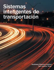 Sistemas inteligentes de transportacion - Southwest Research Institute