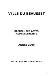2009 : mise en ligne - 5 Janvier 2010 Ã  18h00 - Le Beausset