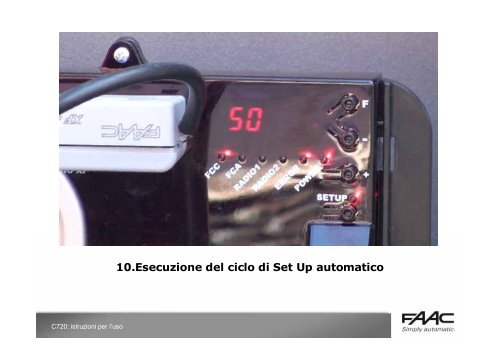 Cliccate qui per la completa installazione guidata - Faac