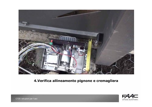 Cliccate qui per la completa installazione guidata - Faac