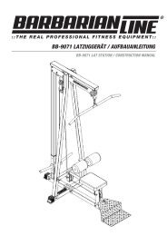 BB-9071 LATZUGGERÃT / AUFBAUANLEITUNG - Megafitness-Shop