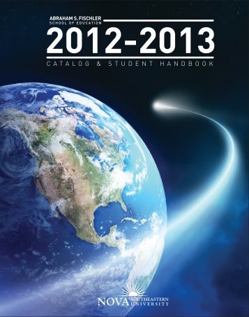 Fischler School Catalog and Student Handbook 2012- 2013 - Nova ...