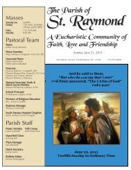 The Parish of - St. Raymond - East Rockaway NY