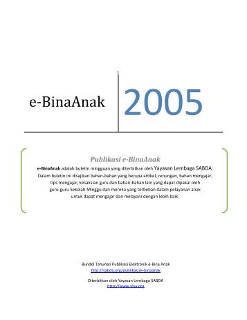 e-BinaAnak 2005 - Download - SABDA.org