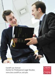 Brochure - Cardiff Law School - Cardiff University