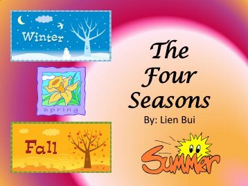 The 4 Seasons Ppt