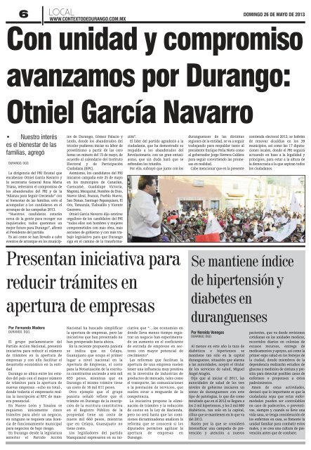 26/05/2013 - Contexto de Durango