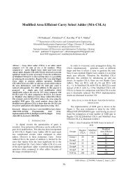 Modified Area Efficient Carry Select Adder (MA-CSLA) - IRD India