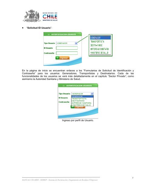 Manual usuario SIDREP - SEREMI de Salud - Ministerio de Salud