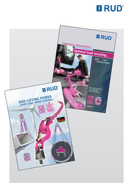 LIFTING AND LASHING POINT COLLECTION - RUD