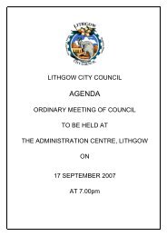 Original Council Agenda - Lithgow City Council