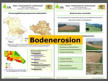 Erosionsgefährdung von Ackerflächen in Bayern - Bayerische ...