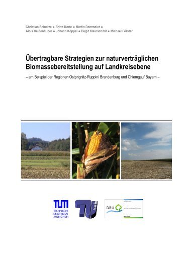 Abschlußbericht - Lehrstuhl für Wirtschaftslehre des Landbaues - TUM