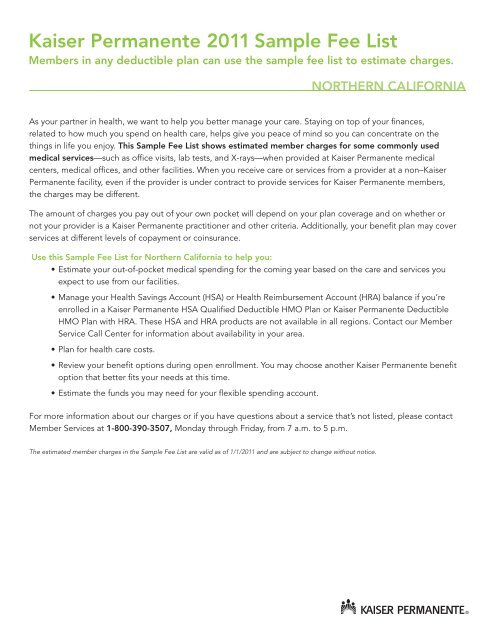 Kaiser Permanente Sample Fee Schedule Personnel kaiser-permanente-sample-fee-schedule-personnel
