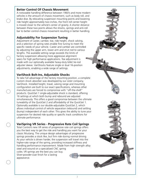 Front Coil-Spring Suspension Systems - Total Control Products