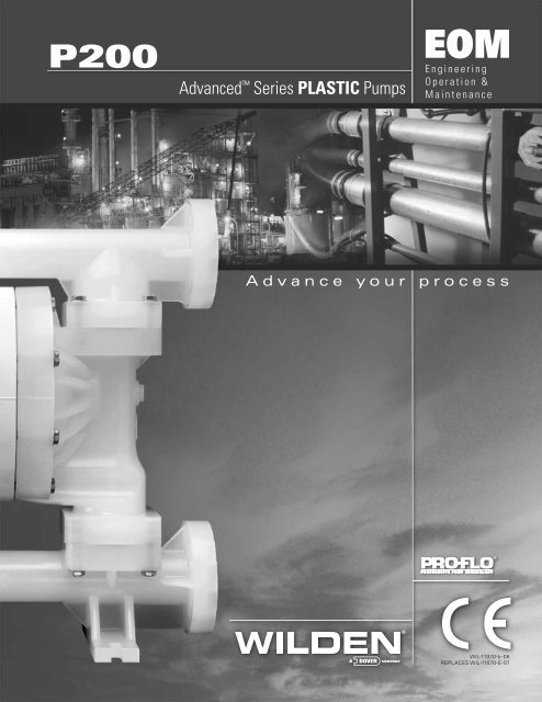 1" Pro-Flo advanced plastic pump (P200) - Process Pumps