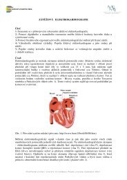 1 ZÃTÄÅ½OVÃ ELEKTROKARDIOGRAFIE Ãkol: 1) Seznamte se s ...