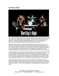 Hard Day's Night Full Bio (pdf) - Jim Wadsworth Productions