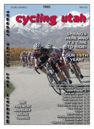 April 2007 Issue - Cycling Utah