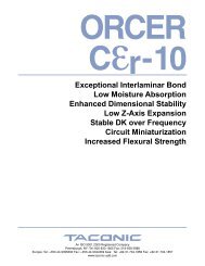 CER-10 Data Sheet - Taconic