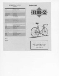 Bridgestone RB2 Flyer - Sheldon Brown