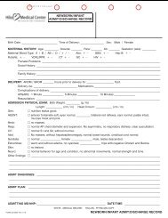 322-0830 NEWBORN ADMIT FORM rev 07-10