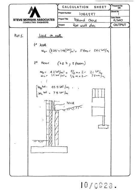 Calculation Sheets