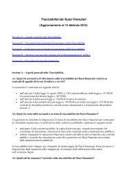 TracciabilitÃ  dei flussi finanziari (Aggiornamento ... - Appalti e Contratti