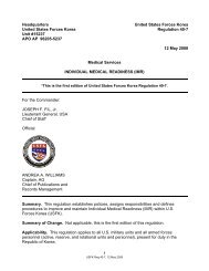 USFK Reg 40-7 Individual Medical Readiness.pdf - Eighth Army