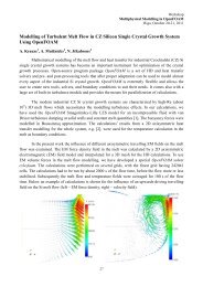 Modelling of Turbulent Melt Flow in CZ Silicon Single Crystal Growth ...