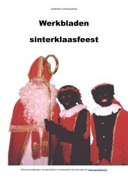 Werkbladen Sinterklaas, Sint Nicolaas en sinterklaasfeest