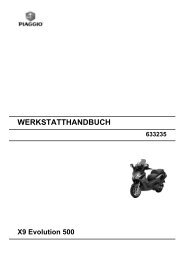 WERKSTATTHANDBUCH X9 Evolution 500