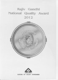 (BIS) announced Rajiv Gandhi National Quality Award (RGNQA)