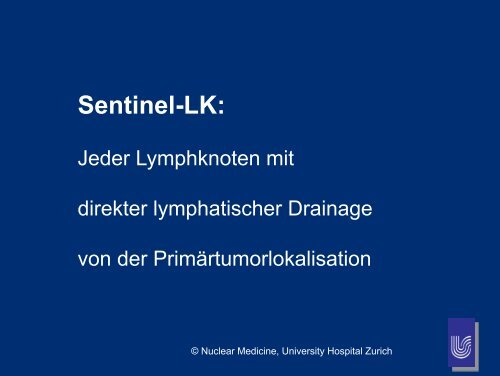 Sentinel-Lymphknoten- Szintigraphie - Radiologie