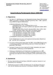 Ausschreibung des Bezirks (PDF) - TV Derendingen Basketball