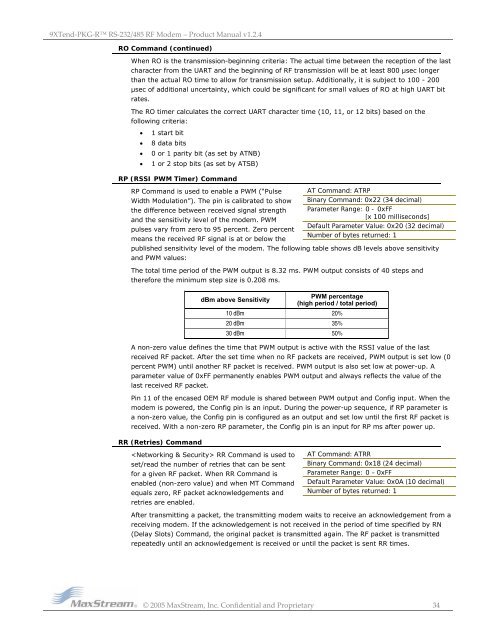 9XTend-PKG-R™ RS-232/485 RF Modem