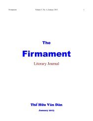 Firmament - Le Cercle LittÃ©raire - Tháº¿ Há»¯u VÄƒn Ä Ã n - The ...