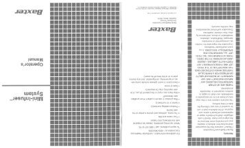 Bard Baxter 300XL & 150XL User Manual